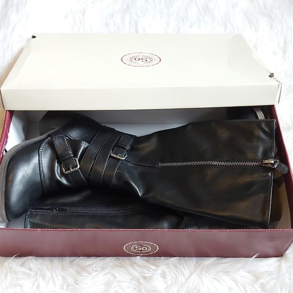 Authentic American Heritage knee high zip up boot